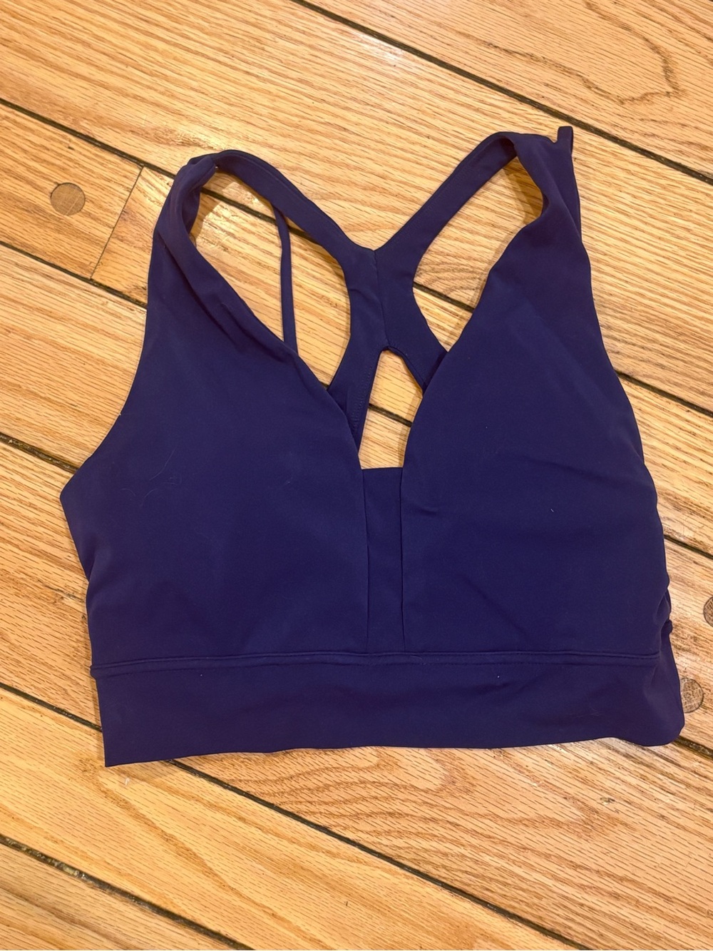 Buffbunny Collection Deep Navy Strappy Back Sports Bra size large